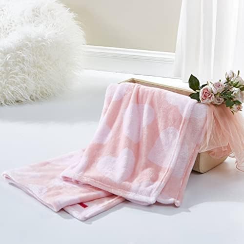 Image of Betsey Johnson - Throw Blanket, Buttery-Soft Throw Blanket for Couch or Bed, Boldly Plush & Oversized Bedding (Dotted Heart Pink, 50 inch x 70 inch)