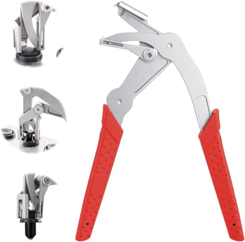 Car Clip Pliers Professional Auto Trim Removal Tool Ergonomic Panel Clip Pliers for Automotive Plastic Fasteners Push Pin & Door Clip Removal Rust-Resistant Alloy Steel for Damage-Free Disassembly