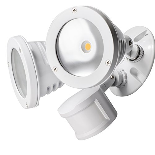 TOPELE Flood Light with Motion Sensor, Super Bright LED Security Light with 2200LM 4000K Daylight, 2 Adjustable Head Motion Security Lights for Garage Yard, 24W, Waterproof IP65 & ETL Listed, White