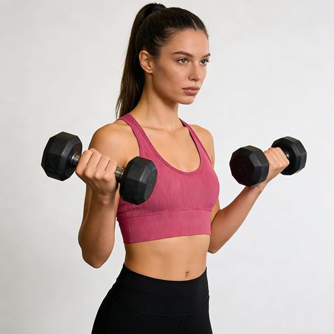 Image of URSMART Sports Bras for Women, 2PCS Cross Back Sport Bras Running Sports Bras with Removable Pads(S /M)