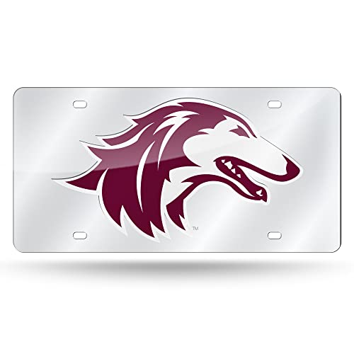 Rico Industries NCAA Southern Illinois Salukis Laser Inlaid Metal License Plate Tag
