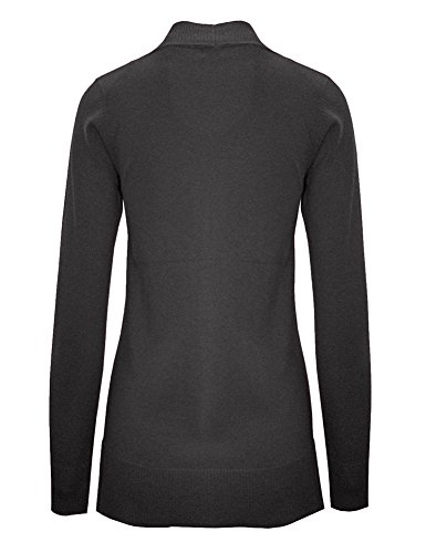 Image of Cielo Women's Solid Basic Open Front Pockets Knit Sweater Cardigan