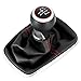 NZGZJYN 5 Speed Gear Shift Knob Stick Shifter Lever Head with Gaitor Boot Cover for VW Bora Golf Jetta MK4 GTI R32 1999-2005 (5th Gear)