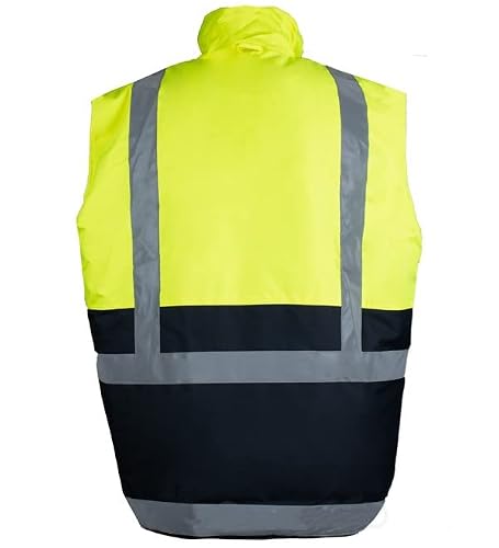 Safety Depot Reversible High Visibility Safety Vest Body Warmer #TOP25