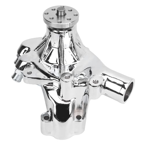 Luocute Lange Wasserpumpen aus Verchromtem Aluminium mit Hohem Volumenstrom, Ersatz aus Verchromter Aluminiumlegierung für BBC 396 402 427 454 502 V8