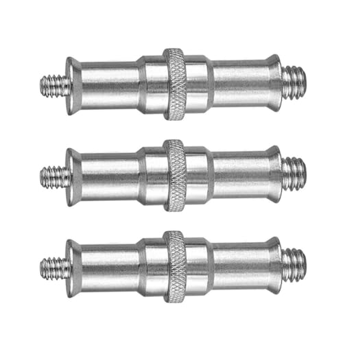 Adaptador roscado 1/4 a 3/8 tornillo trípode monopié soporte iluminación juego 3 piezas