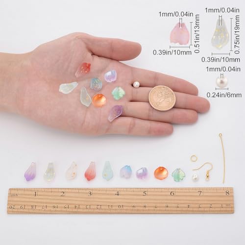 Kit para hacer pendientes fácil con ganchos y anillas de bisutería para manualidades diy 4