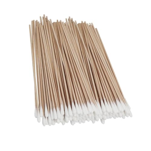 Didiseaon 15cm Long Cotton Swabs Wooden Handle 500pcs Bulk Set for Home Car Jewelry Care