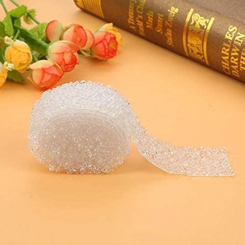 Crystal Rhinestone Mesh Ribbon Roll, 1 Yard Length, 1.2 Inch Width Sparkle for Wedding Cakes Birthday Parties, Baby Showers - Image 4