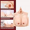Poitrine Crossdressing Mammaires Transgenres Crossdress Rempli Coton I Cup Réalistes rehausseur artificiels Mastectomie Soutien Gorge Prothèses Masturbations Mammaires, Ivoire #1