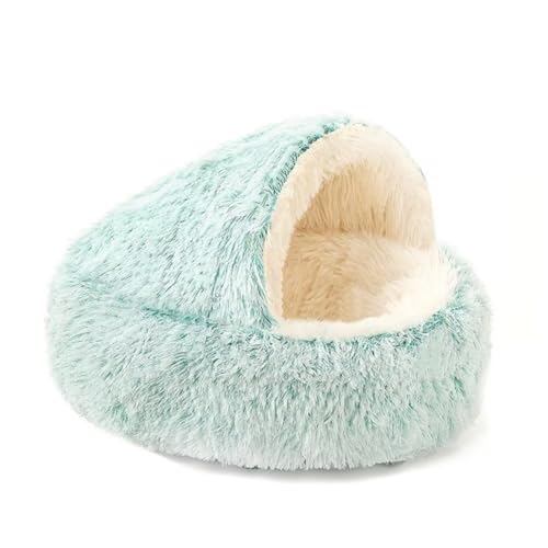 猫ベッド 猫ハウス ペット用寝袋 キャットハウス ドーム型 暖かい ふわふわ 折りたたみ式寝マット 犬猫兼用 室内用 寒さ対策 保温防寒 四季通用 猫犬小動物用 室内用厚み 小さめ 可愛い 暖かい 冬寒さ対策 ペット用品(40*40/50*50/60*60