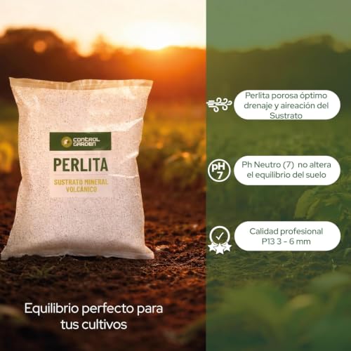 Miniatura 5 de Control Garden Perlita 10l Tierra Para Plantas Y Cultivos Interior Y Exterior Sustrato Natural Para Semillas Fabricado En España