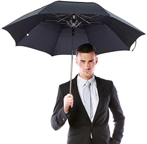 Lejorain Compact Protable Folding Travel Umbrella - Automatic Open Close 10ribs Unbreakable Stormproof Umbrella - 210T Teflon Coating Fabric for Women Men Black/Green/Blue (4.50 inch)
