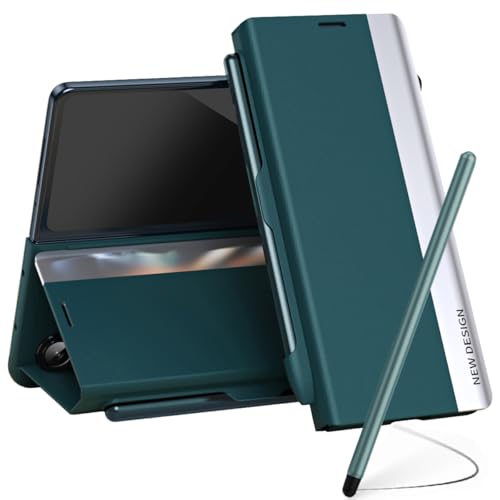 Étui en cuir pour Samsung Fold 6 doté d'un porte-stylet et d'une finition haut de gamme