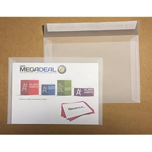 25 transparante enveloppen, C5 = 229 x 162 mm, zelfklevende strips, 100 g/m²