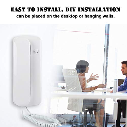 Home Intercom, Wired Two Way Intercom Doorbell with Communication Range of Up to 200 Meters, Clear and Smooth Calls, Suitable for Offices and Homes by Dioche - Image 6