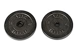 York Fitness Cast Iron Discs, Black, 2 x 7.5kg