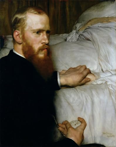 Impresión sobre lienzo de Lawrence Alma Tadema 60x90cm de Ritratto del dottor Washington Epps