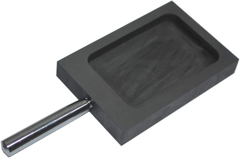 LLF Gold Silver Graphite Ingot Mold Mould Crucible for Melting Casting Refining with Metal Bar (1kg (Flat)) - Image 4
