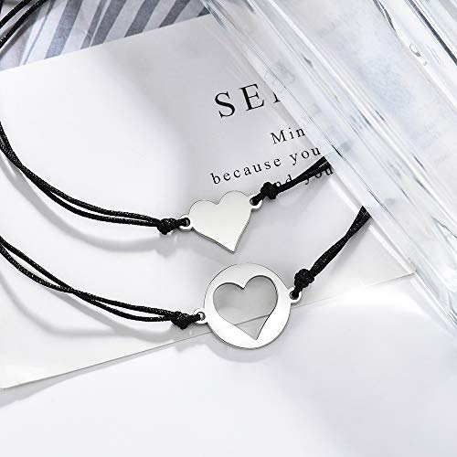 Mothers Day Jewelry Gift From Mom, Daughter Mother Bracelets Birthday Christmas Gifts For Mom Matching Heart Wish String Bracelet #TOP4