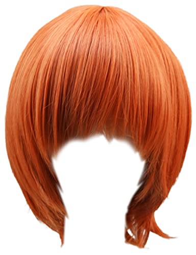 Perruque cosplay, Perruque de cosplay Love Live Hoshizora Rin, sans ornements ni vêtements