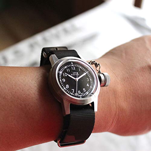 [Naval watch co.] ミリタリーウォッチNaval military watch Mil.-04 SV/Cam US MARINE USN BUSHIPS type
