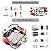 Red Fruits Watercolor Pomegranates Duffle Bag Women Travel & Makeup Pouch Set, Fashion Women Carry on Bags for Airplanes Garment Duffle Bag