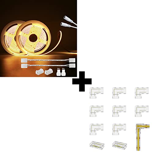 Tira de LED COB PAUTIX 40ft 12.2m Blanco Cálido 3000K miniatura 1