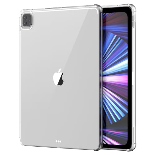 Image of Case for 12.9 iPad Pro, Compatible for 12.9 inch iPad Pro Case (2022-2020 6th /5th /4th Gen) Classic Clear Tablet Cover, Shockproof TPU Gel Silicone, Slim and Protable