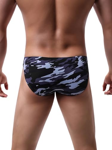 Men's Camouflage Briefs Sexy Hipster Briefs Soft Stretch Bikini Underwears3