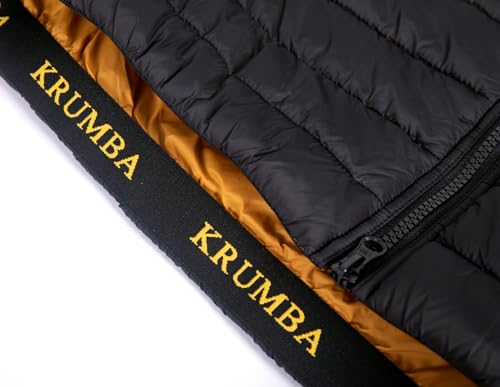 Image of Krumba Men Lightweight Vest for Casual: Puffer Sleeveless Zip Up Winter Jackets