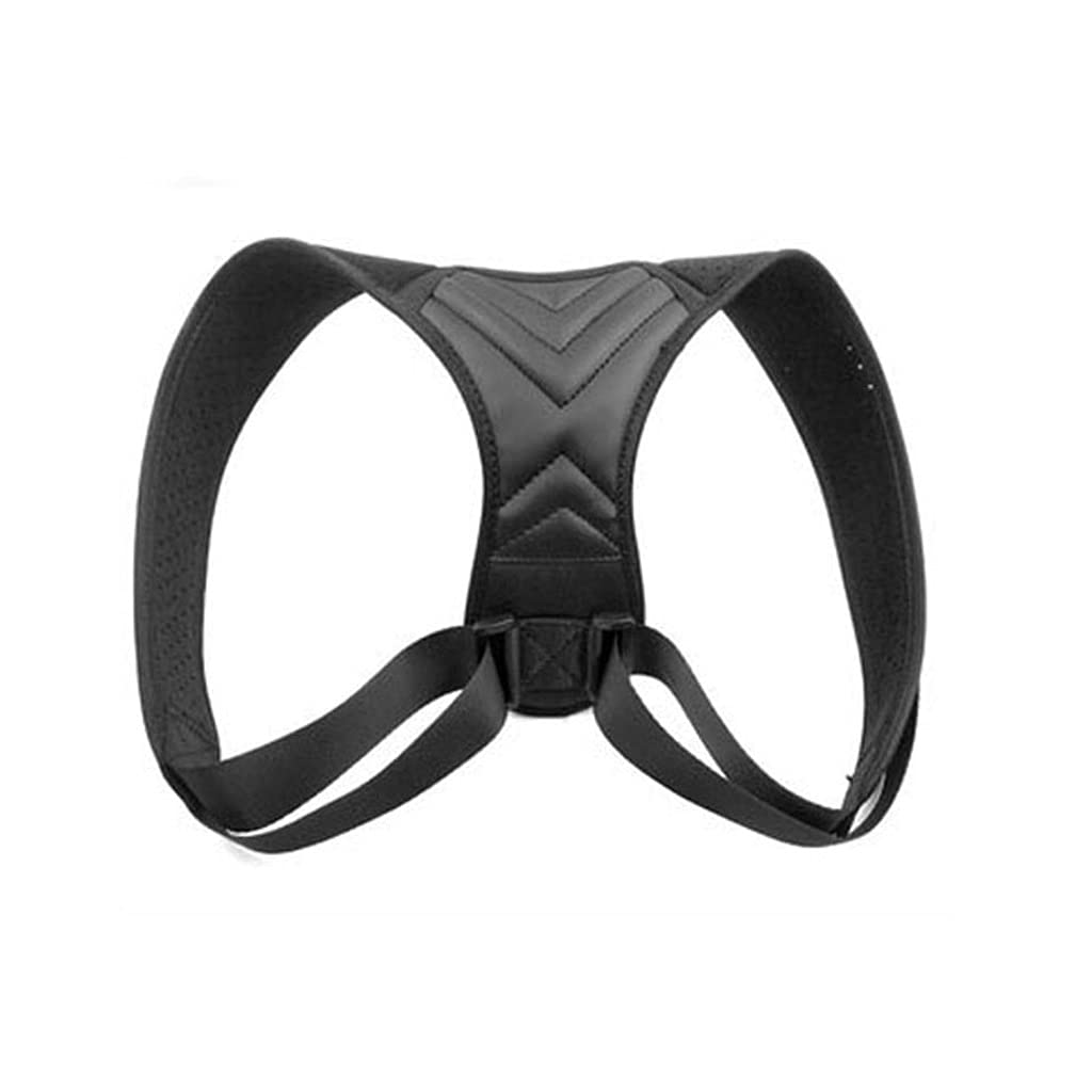 Nueva Postura Corrector de la Espalda Soporte de Hombro Corrector Banda Ajustable Corrección de la corraza Back (Color: C Tamaño Negro: pequeño) (un Medio Negro)