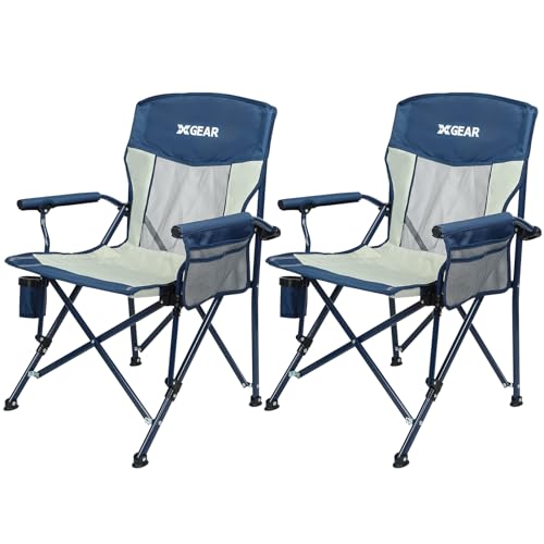 Camping-Chair-for-Adults-350-LBS-Support-Camp-chair-2PCS-with-Breathable-Mesh-Back-fabric-with-Arm-Rest-Cup-Holder-and-Portable-Carrying-Bag
