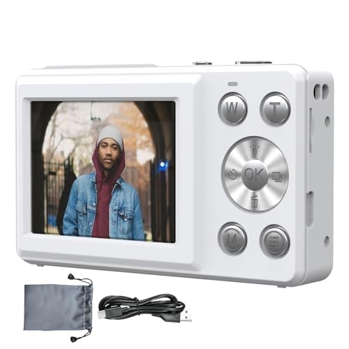 Genérico Cámara Digital 4K para Niños Y Principiantes Pantalla 2.4', 64MP Fotos/18x Zoom, Enfoque Automático, Usar para Viajes/Vlogging