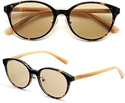 [eyeforyou] メラニンサングラス 特許取得メラニンレンズ採用 UVカット レディースサングラス ライトブラウン