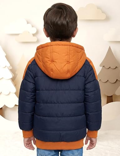 Image of Amazon Brand - Symbol Boys Boys Quilted Winter Jacket with Detachable Hood | Age 2-12 Years| Standard Length