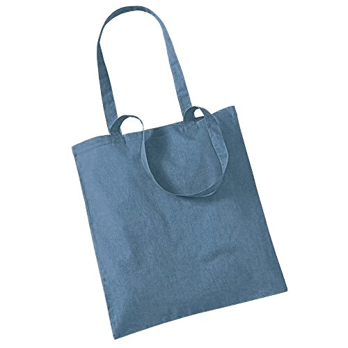 Westford Mill - Baumwoll-Tragetasche mit langen Henkeln / Airforce Blue, One