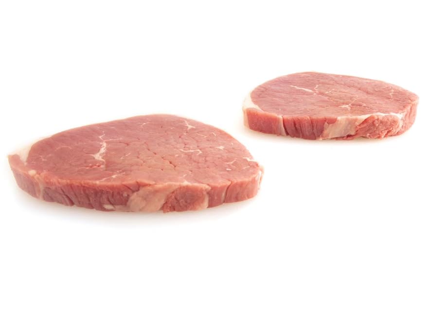 Florida Angus Beef Eye of Round Steak, his steak requires care in cooking and preparation to keep it perfectly tender, such as cutting across the grain and cooking it at a lower heat 3.5 pound