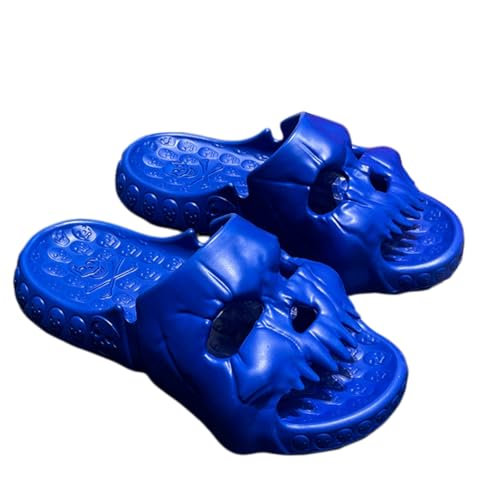 Sandales Hommes crâne punk avec grande taille 45 pantoufles de plage antidérapantes en EVA pour été