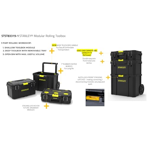 STANLEY® TOOL BOX, MODULAR ROLLING, QuickLink Rolling Workshop
