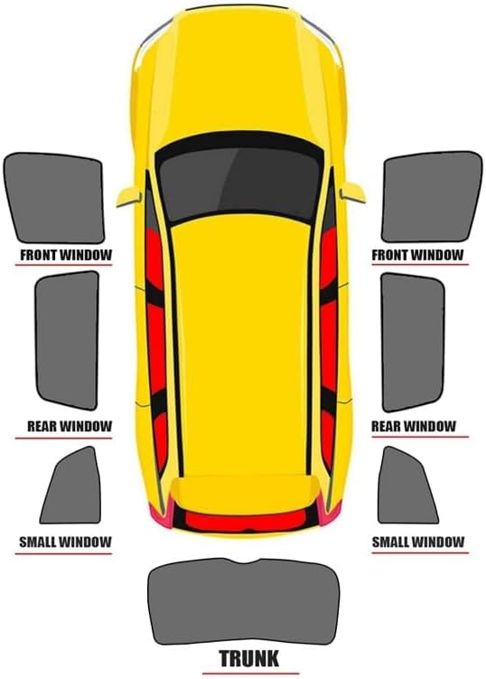 for Land Rover Range Rover Executive Edition Long Axis 2012 2013 2014 snap-on Car Sun Shade,Car Window Shade Blinds Covers Breathable Mesh for Side Rear Full Window,B 2 Front Windows