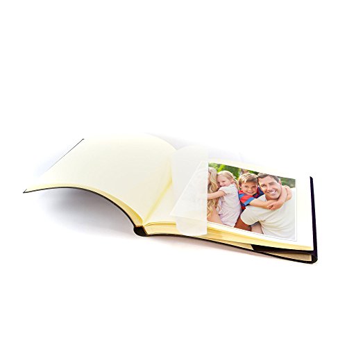Tivoli Fotoalbum aus recyceltem Leder, Querformat, Handgearbeitet in klassischem italienischem Stil, Geschenkschachtel… – Bild 5