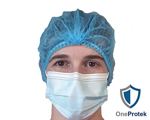 OneProtek - 100 Cuffie monouso TNT per capelli