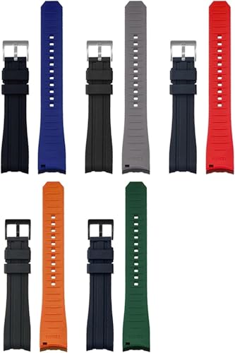 Bracelet silicone montre interchangeable 20mm 22mm bicolore compatible montre connectée