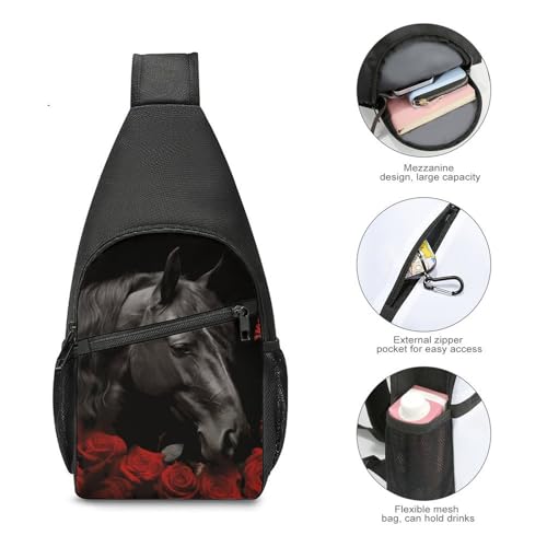 Mochila tipo bolso cruzado ligera para senderismo y viaje miniatura 5