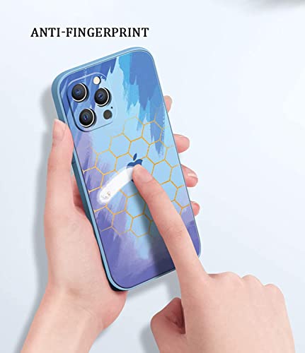 Funda delgada para iPhone 12 Pro Max SCHIK con trasera de vidrio de alta calidad 3