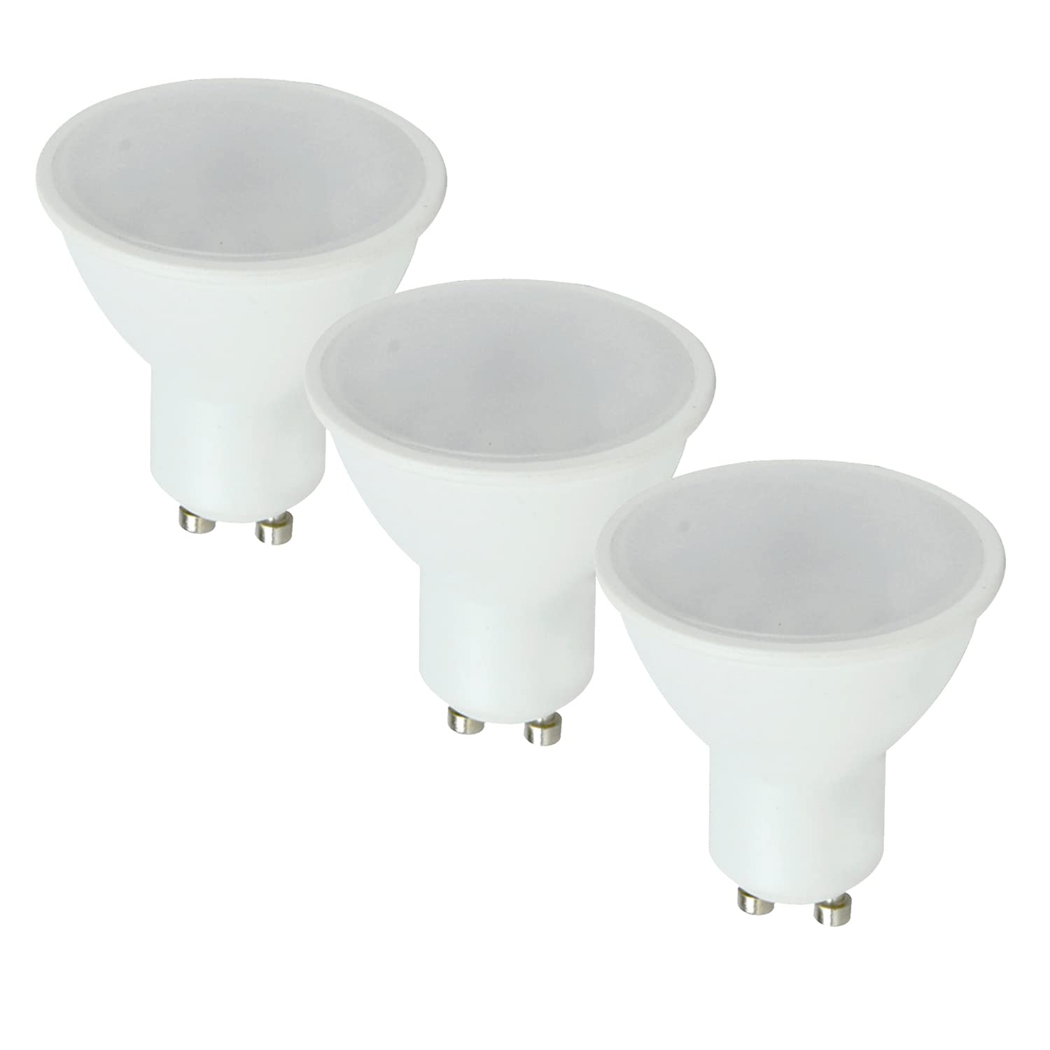 Valuelights Gu10 Pack Of 3 5W Spotlight Warm White Led Bulbs from B&Q