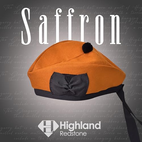 Image of Glengarry Cap-Traditional Scottish Hat, Acrylic Wool Tartan Glengarry hat, Kilts /Bagpipes Accessories