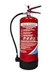 Firexo All in One Fire Extinguisher (9 Litre / 9 kg) - Multipurpose Extinguisher for ALL FIRES inc. Li-ion Battery Fires! - Safety & Emergency Equipment for Home, Kitchen, Fireplace, Grill, Caravan