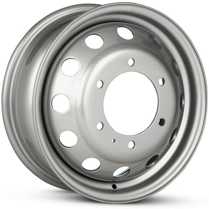 New OEM Replacement Wheel for 2015-2024 Ford Transit 350 Dually 16x6 inch Steel Rim Painted Silver Fit 195/75R16